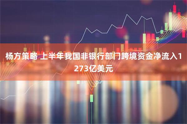 杨方策略 上半年我国非银行部门跨境资金净流入1273亿美元