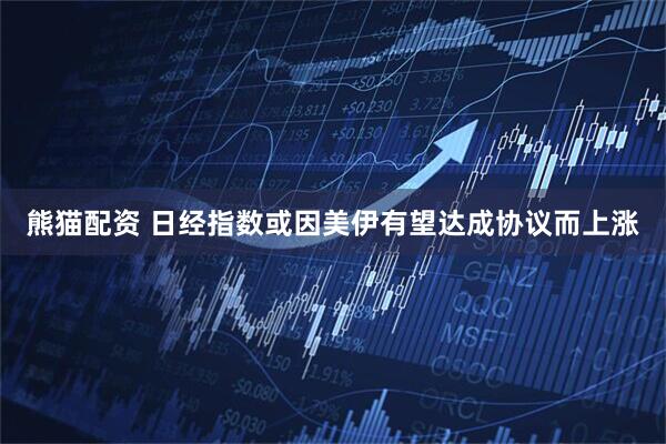 熊猫配资 日经指数或因美伊有望达成协议而上涨